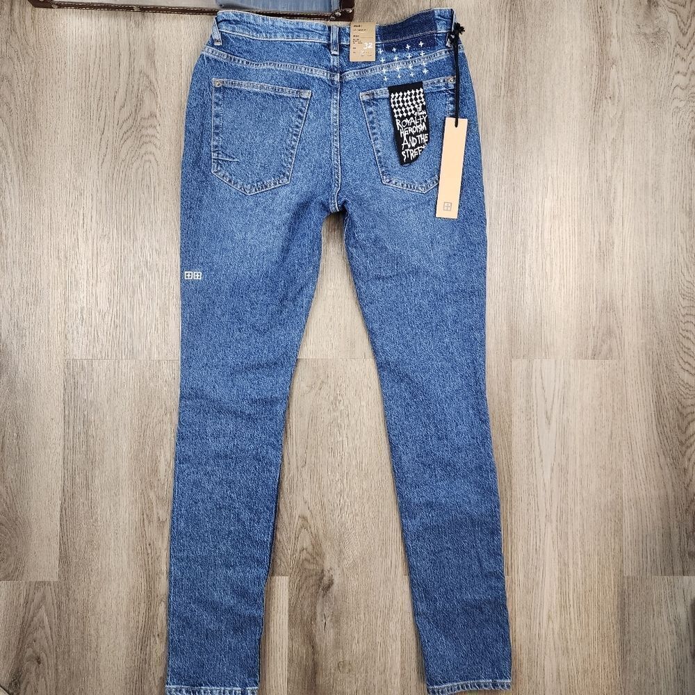 Ksubi Van Winkle Blazed Trashed Mid Rise Skinny Leg Jeans size 32 - Picture 4 of 8